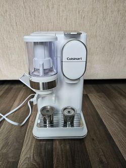 Cuisinart DGB-2W Grind and Brew Coffeemaker, Lightly Used, Single K-Cup Maker With Grinder, White
