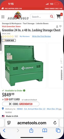 Greenlee Gangbox $$$$New Price