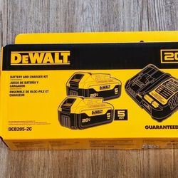 Dewalt DCB205-2C - 5ah Battery and Charger Kit **NEW and SEALED**