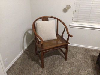 Wood arm chairs