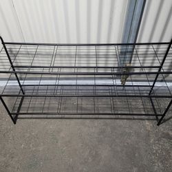 Long Shoe Rack With 3 Shelves