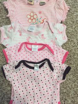 Baby girl clothes 3-6M onesies