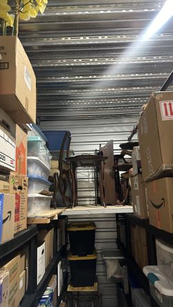 8 Storage Unit SALE, Porcelain Pedestal, Books, Crystal Collectibles Antiques