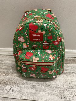 NWT Loungefly Mickey Treats Holiday Mini Backpack