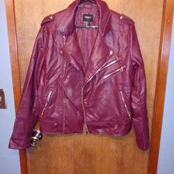Unisex Forever 21 Leather Jacket Small Perfect For Fall!!