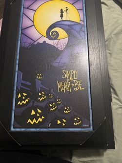 Nightmare before Christmas picture frame, Jack and Sally