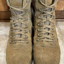 Military Reebok Steel Toe Zipper Combat Boots, Size 13