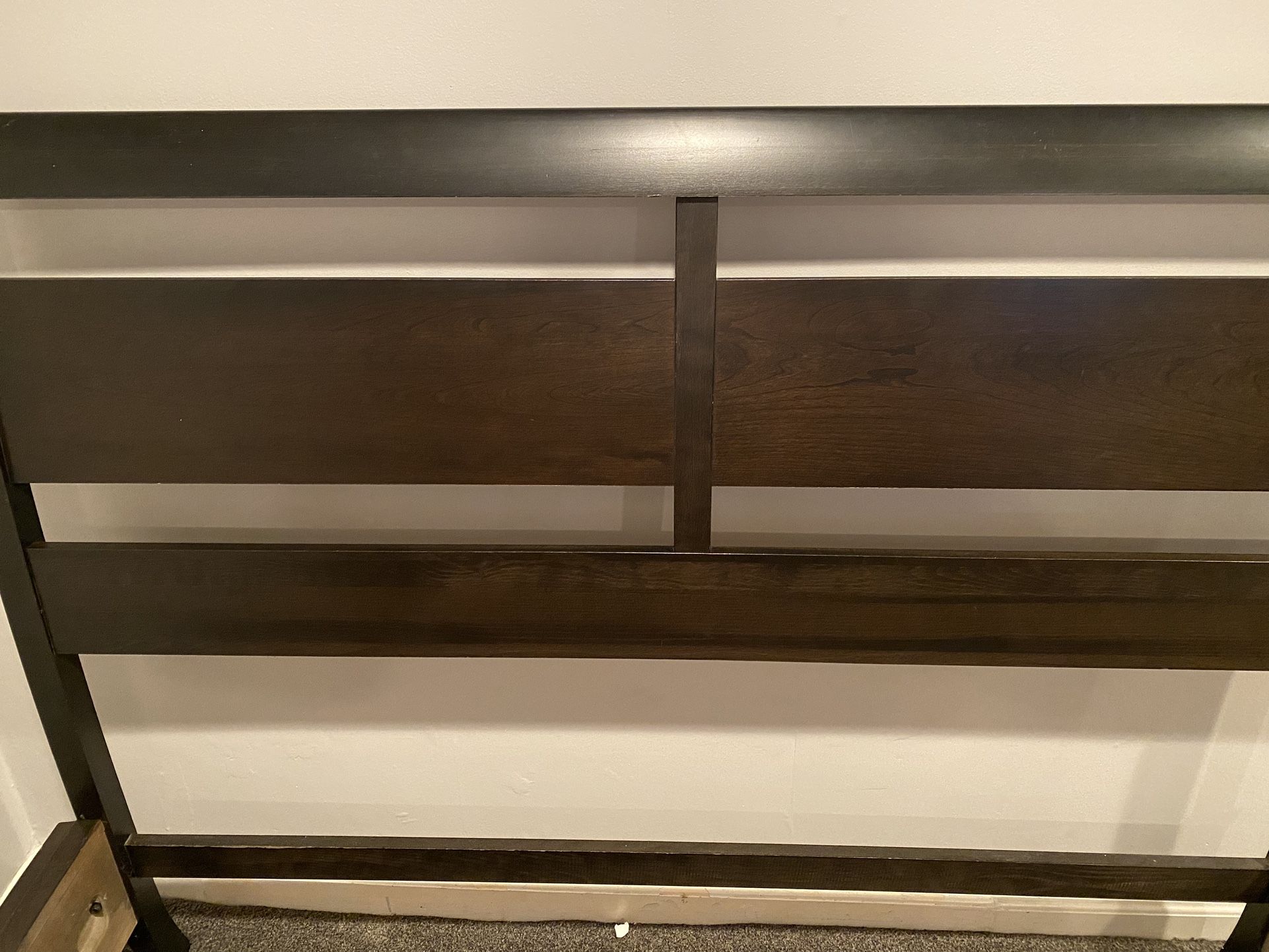 Used Frame Spring Bed Queen Wood Bed Frame And Box Springs for Sale in Portland, OR - OfferUp