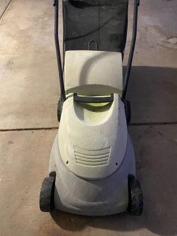 Electric lawn mower.