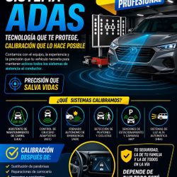 CALIBRACIÓN DE SISTEMA ADAS RADARES Y CÁMARAS FRONTALES DE PROXIMIDAD   AGENDA TU CITA DISPONIBILIDAD SOLO FINES DE SEMANA