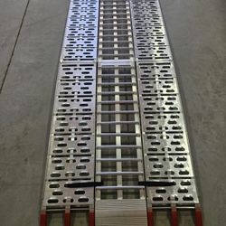 Black Widow Aluminum Folding Arched 3-Piece Motorcycle Ramp