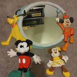 Vintage Disney mirror and dolls