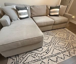 Grey sectional couch