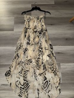 Bebe dress (Snakeskin print ) Strapless 