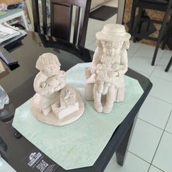 Two Bright Eyes Austin Production Statues From 1984 And 87