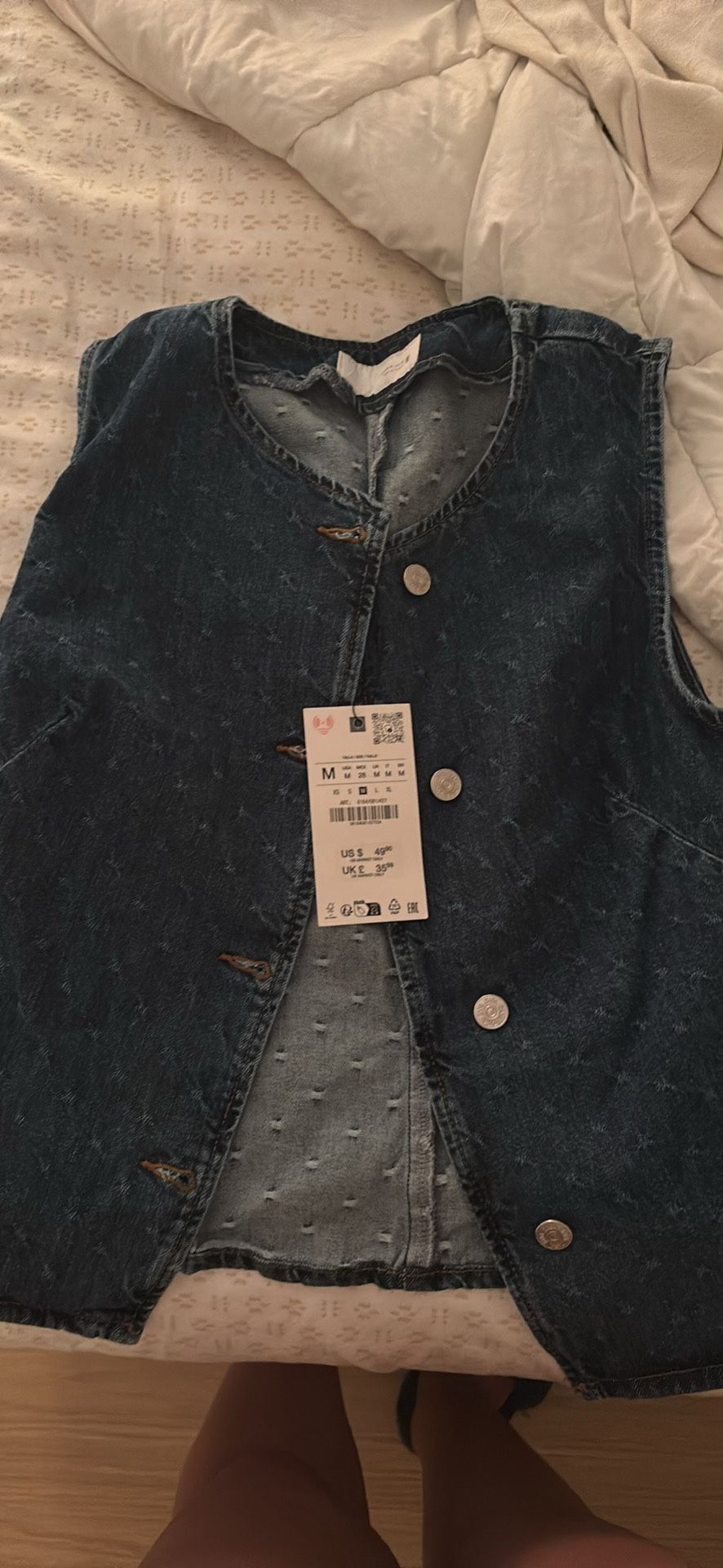 Zara Denim Vest (new)