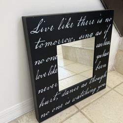 Decorative Quote Mirror For Wall