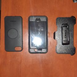Iphone 6 Otterbox Case, Pop Socket and Belt Clip