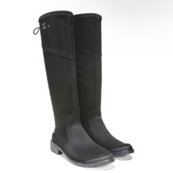 Bzees knee high soft textile stretch black boots women’s Size 6.5M