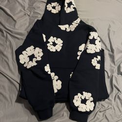 denim tear navy hoodie M