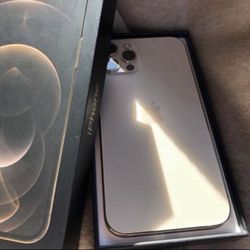apple iPhone 12 pro Max Gold unlocked bonus new case & screen protector New Unopened Sealed Box Also Available Also I Can Meet Up 