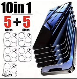 5 Pack For iPhone 17 Pro Max Glass Screen Protector