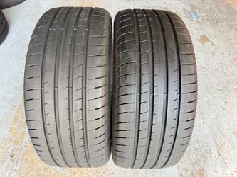 Two Tires 245/35/20 Goodyear Eagle F1 Runflats like new hard to find pair with 90% Left