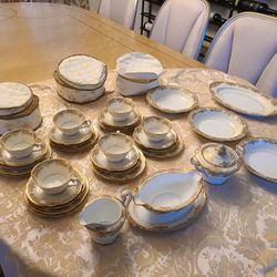 Noritake Gastonia Handpainted Porcelain Tea Set - 36 Pieces.