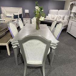 7 Pc Dining Table Financing Available No Credit Needed 