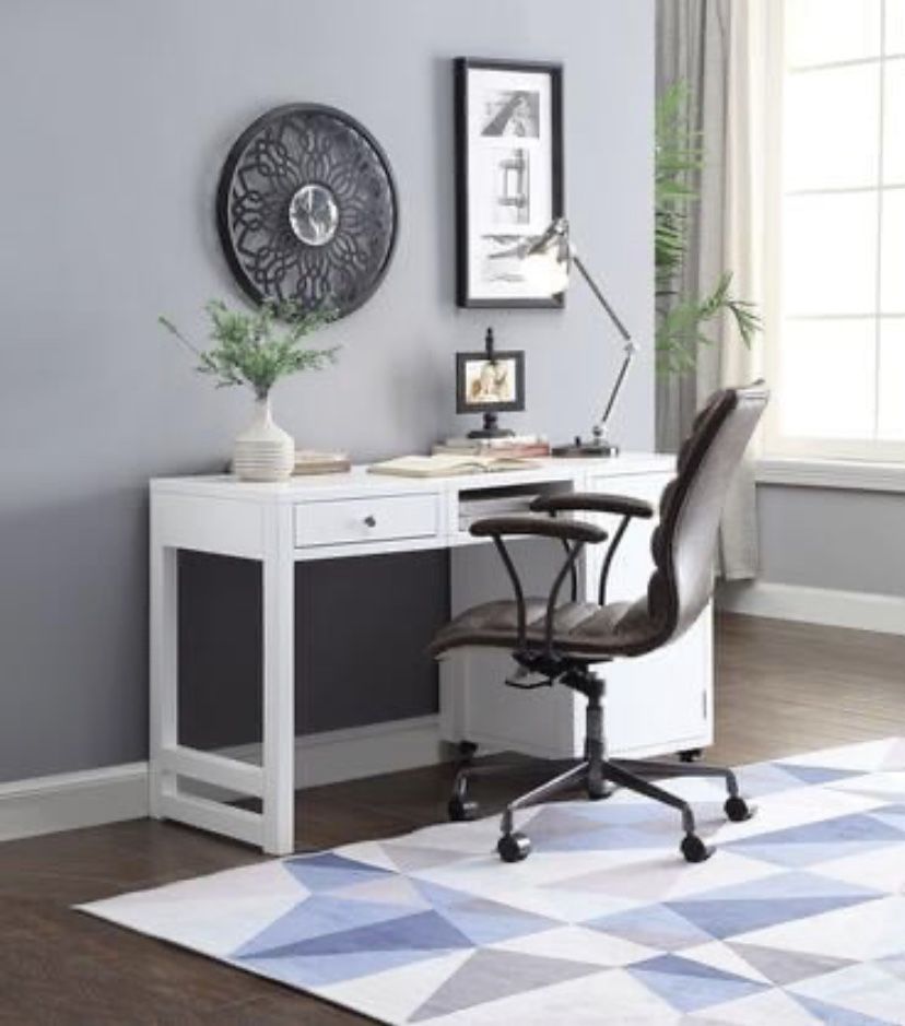 Brand New White Convertible Desk