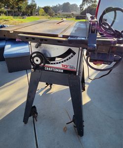 Cast iron Craftsman 10" Deluxe Flex Drive table saw.