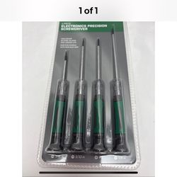 BRAND NEW!! Commercial Electric 4-Piece Green Precision Screwdriver Set