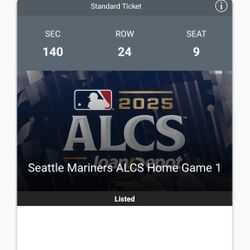 Mariners ALCS Game Tickets Wednesday 15th