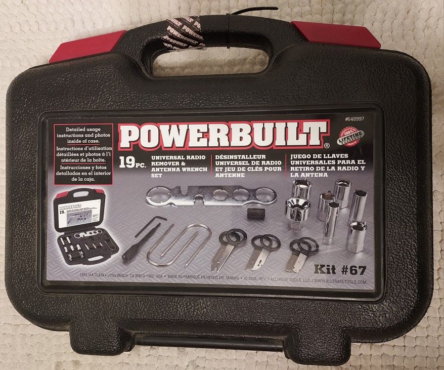 Radio Remover & Antenna Wrench Set