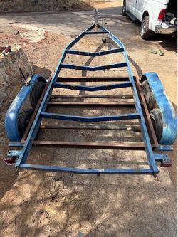 21 foot steel trailer project- clean California title and PTI plate