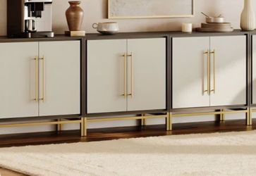 3 pc side board and 3 pc stackable China cabinet