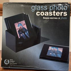 4 Glass Photo Coasters 
