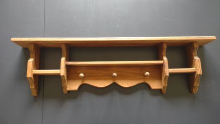 Vintage Wooden Wall Shelf
