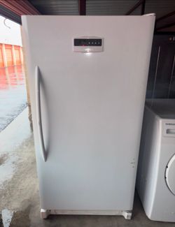 White Frigidaire Standing Freezer