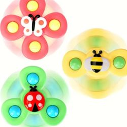 New Baby Suction Cup Spinner Toy Set