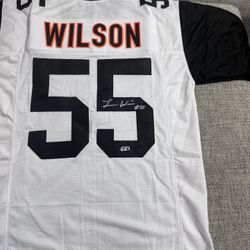Logan Wilson Autographed Custom Jersey - Metabilia Coa - Cincinnati Bengals