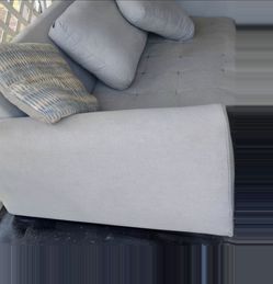 Matching gray couch and loveseat set