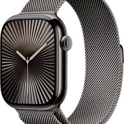 Apple Watch Series 10 46mm Slate Titanium with Slate Milanese Loop - BRAND NEW / SEALED