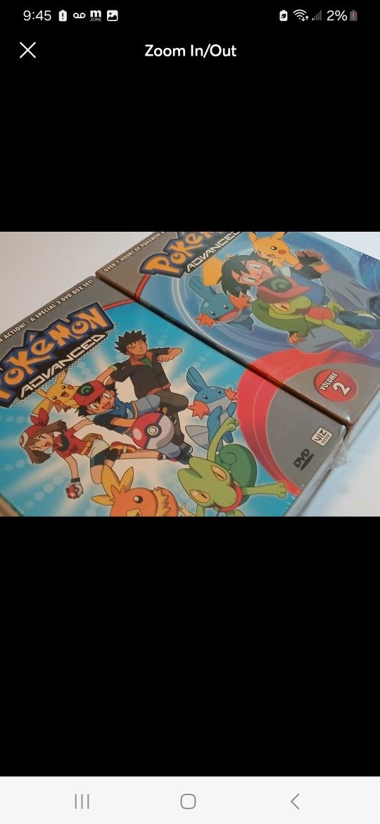 2009 Viz Media Pokémon Advanced DVD Seasons 1 & 2