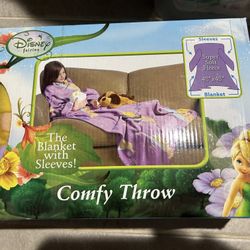 Disney FAIRIES Comfy Throw with Sleeves YOUTH SIZE