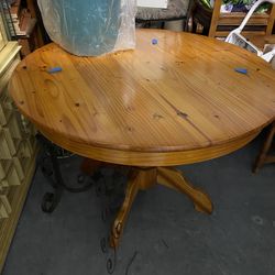 Round Wooden Table