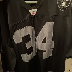 Raiders Number 34 Jersey