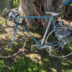 This is a vintage 1980s Schwinn Tempo road bike.