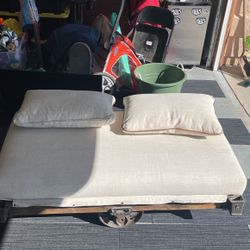 Rail Car Coffee Table/Bench Seat Ottoman  