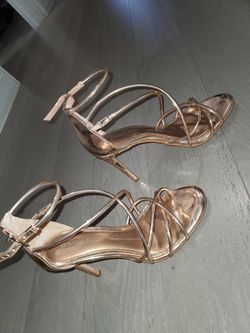Gold Giannin Bini Heels Size 5.5